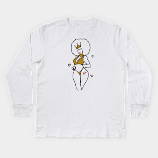 Queen of HEARTS Kids Long Sleeve T-Shirt